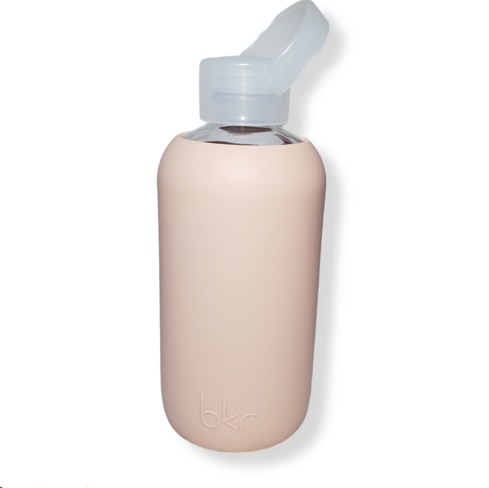 Bkr Water Bottle Light Pink Blush Silicone Sleeve